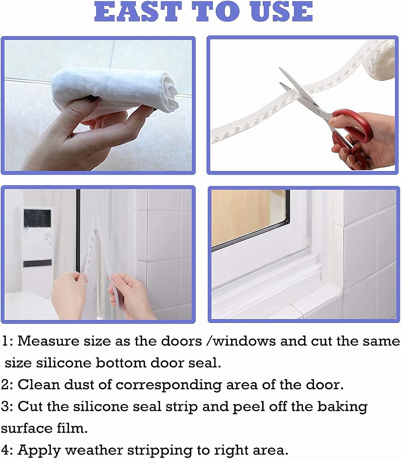 Nеw Dеаl Weather Stripping Door Seal Strip,Door Strip Bottom for Doors Silicone Sealing Sticker Adhesive for Doors and Windows Gaps of Anti-Collision Silicone 5M/16FT (25MM, Transparent) Chеареѕt 🛒 Weather Stripping Door Seal Strip,Door Strip Bottom for Doors Silicone Sealing Sticker Adhesive for Doors and Windows Gaps of Anti-Collision Silicone 5M/16FT (25MM, Transparent)