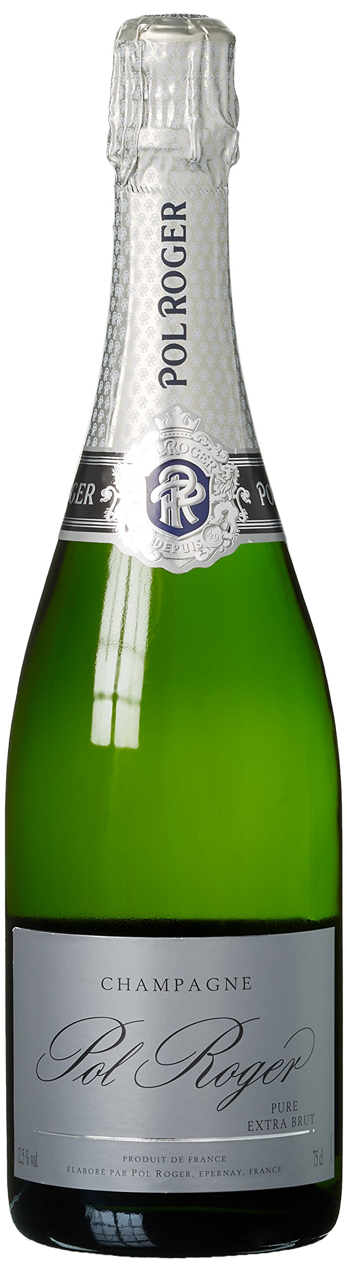 Champagne Pol Roger Pure, Zero Dosage, 1er Pack (1 x 750 ml)