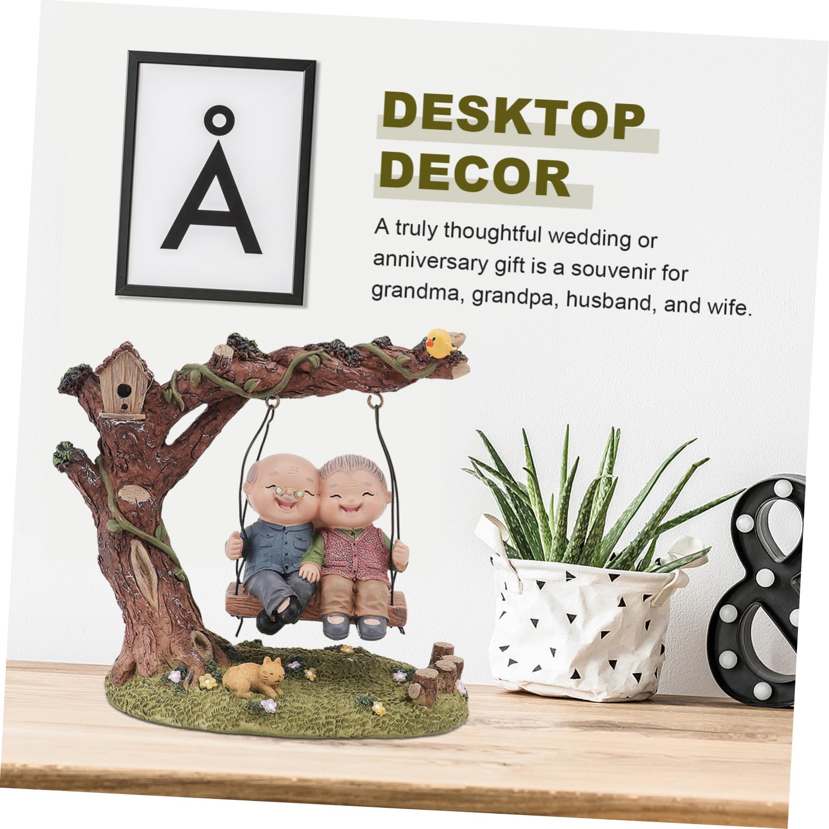 Figur Farbe Jubiläumsgeschenk als Zufällige Hochzeits mit Handgefertigtes Kunstharz Ornament Paar für Exquisiter Form Heimdekoration