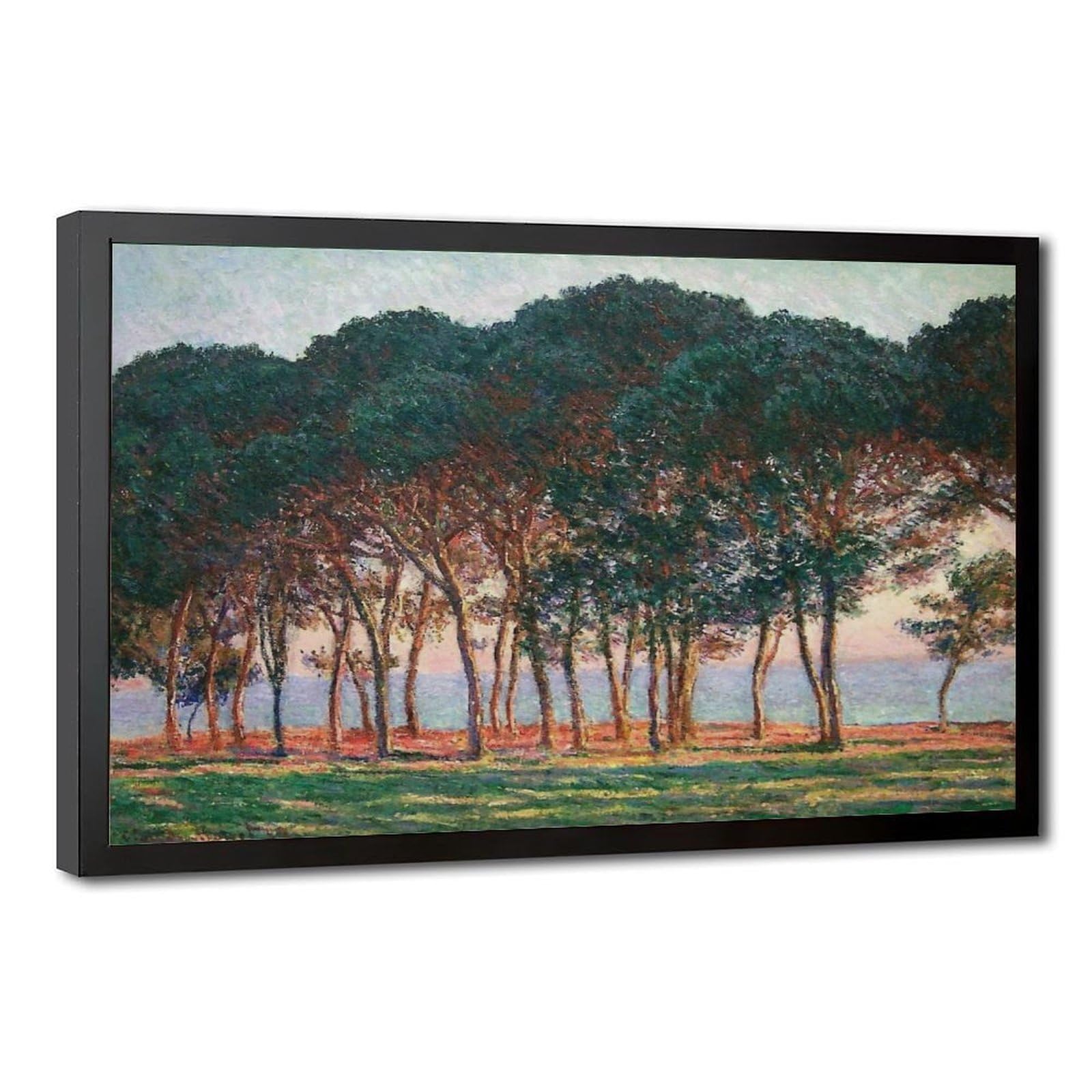 Impression sur toile Monet Under The Pine Trees décoration murale bureau 50x76 - 8