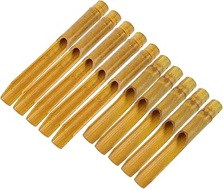 BESPORTBLE 10pcs Bamboo Wind Chime Replacement Parts DIY Wind Chime Making Tubes Craft Accessories Hollow Bamboo Tubes for Decor
