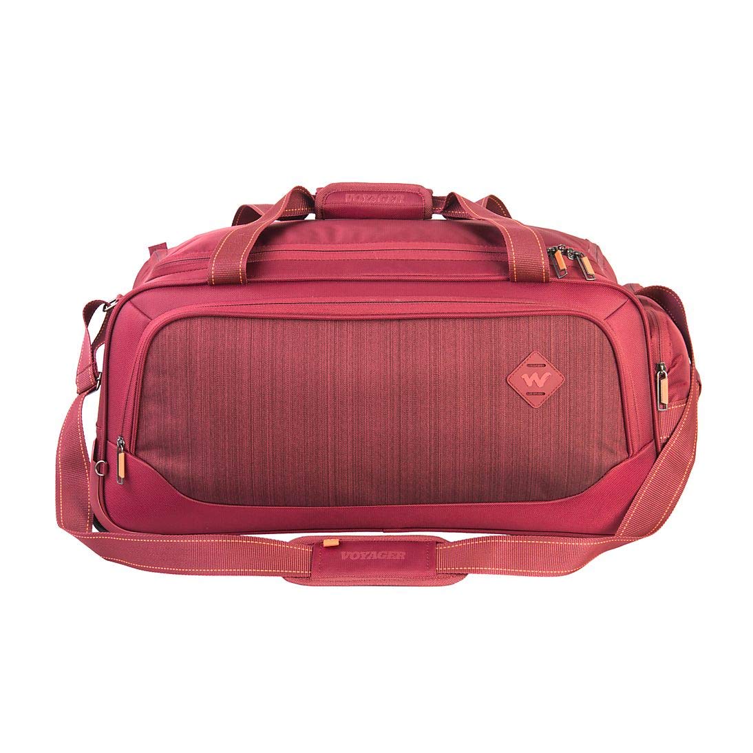 Caster Biking_Red Travel Duffle (12217)-Medium (Wxdxh : 29X26X56.5 Cm, Polyester)-image-30