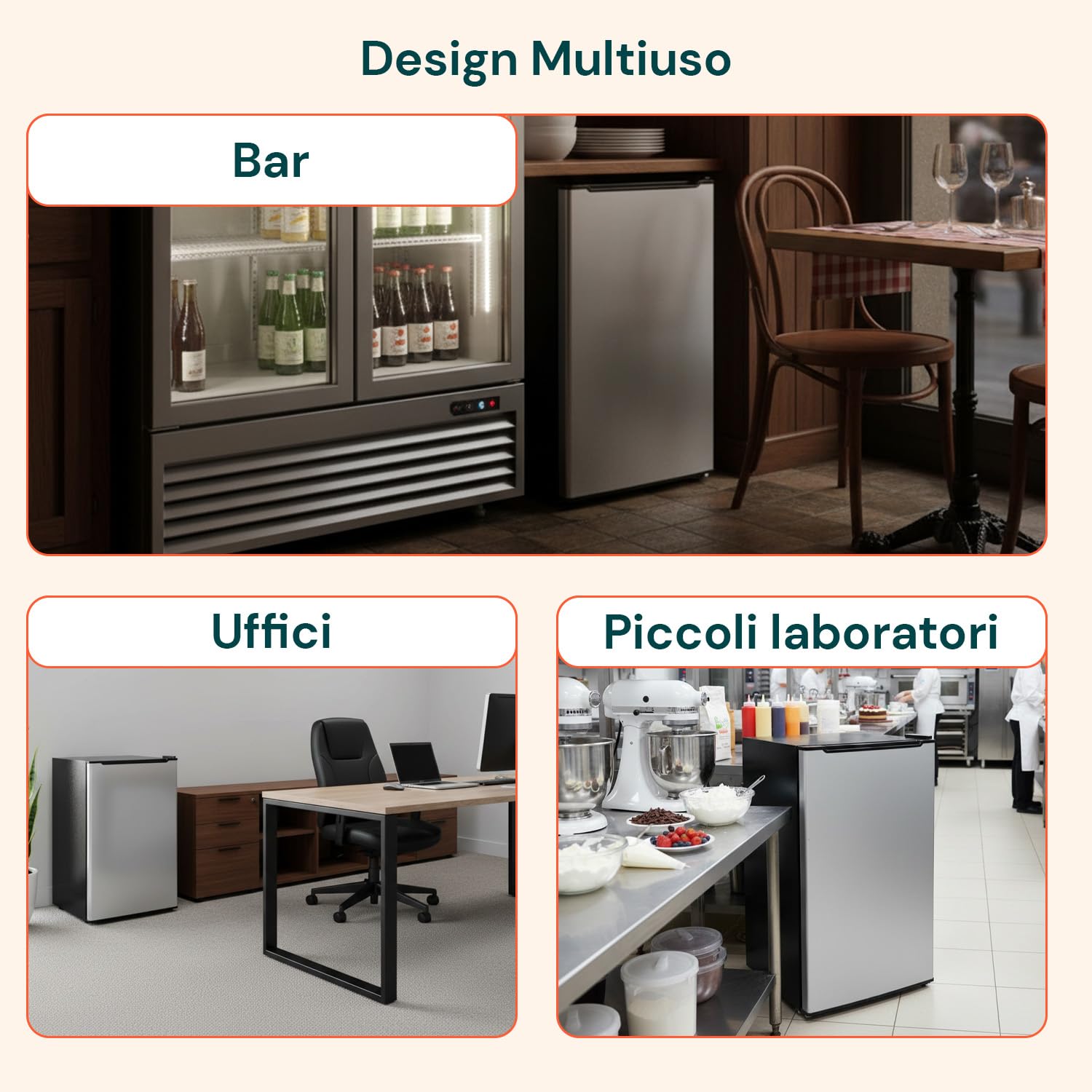 Avilia - Congelatore a Cassetti 80L con 3 Scomparti Estraibili e Porta Silver Elegante, Struttura Compatta da 47x44,5x83,5 cm, Facile da Posizionare e Perfetto come Congelatore Verticale