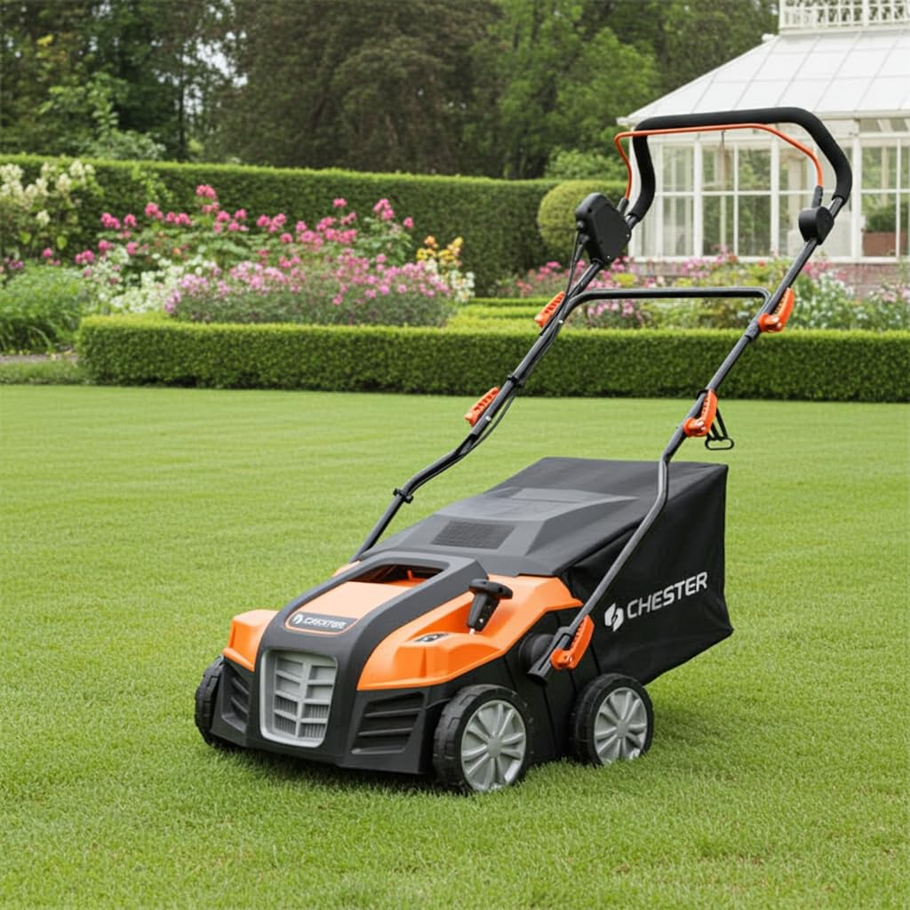 Escarificador y aireador eléctrico 2 en 1 para césped - 1800W - 40cm - CHESTER