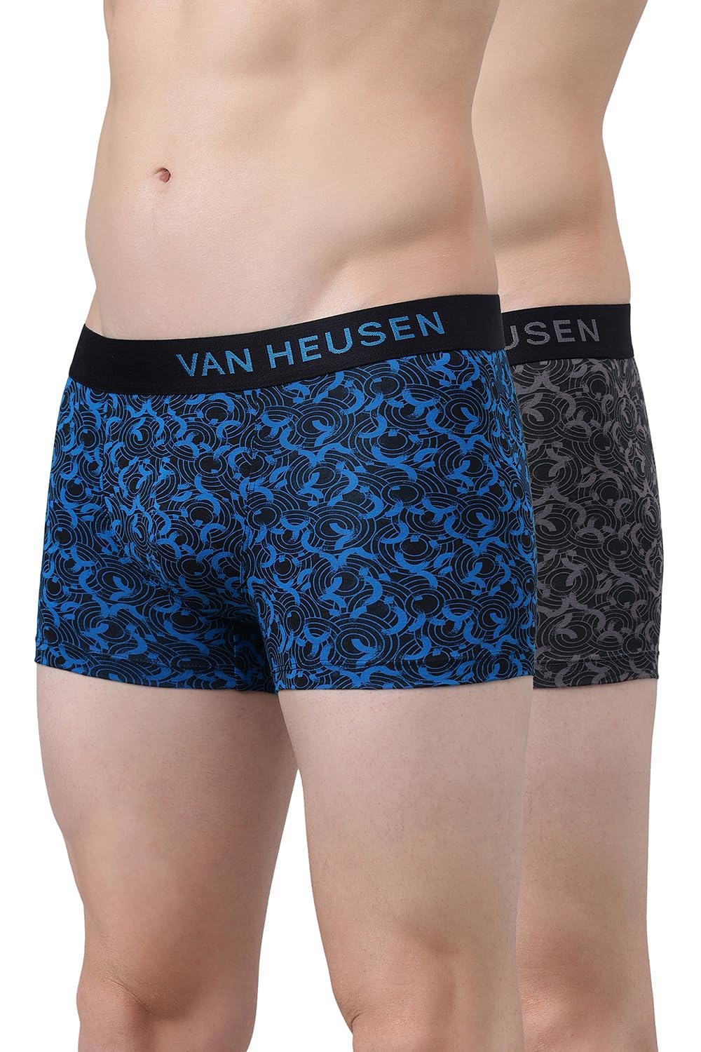 van heusen Men’s Cotton Trunks – Pack of 2 | Contoured pouch for support | Antibacterial Briefs | Sweat Absorbant | Moistue Wicking | Breathable Everyday Underwear | Long Lasting Color| Printed Colors | Style 10047-picture-45