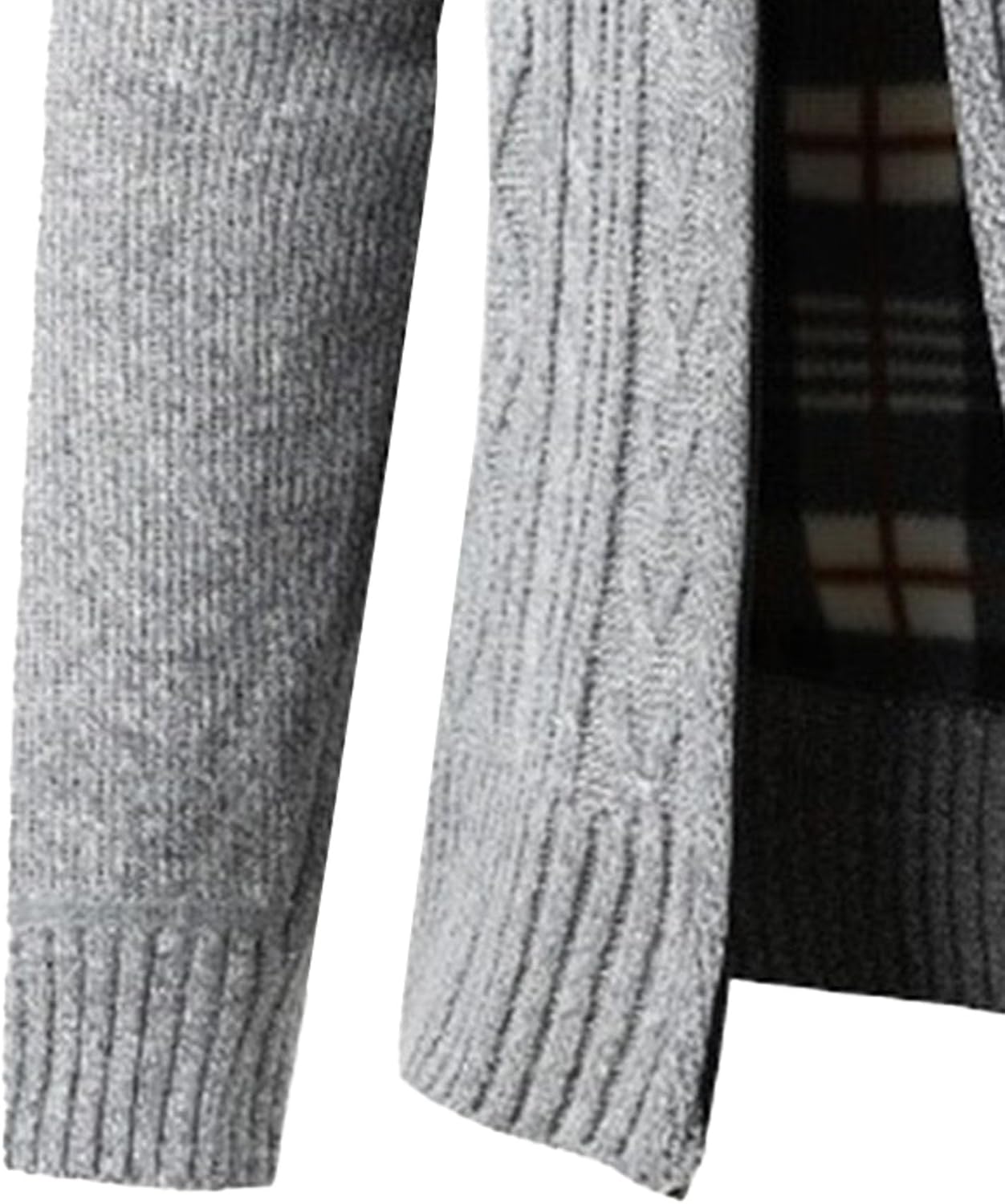 Men's Cardigan Sweaters Full Zip Up Stand Collar Slim Fit Casual Cardigans Fall Winter Chunky Knitted Sweater