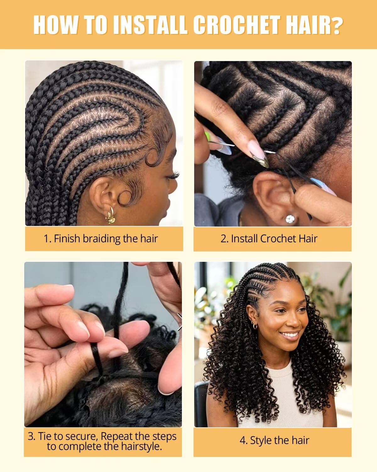 27# Honey Blonde Color 14 Inch Human Crochet Hair for Black Women, Feather Crochet Extensions 55g 40 Strands, Resusable Miracle Look Hair Bundles, Soft Lightweight Small Knots Burmese Curly Texture thumbnail