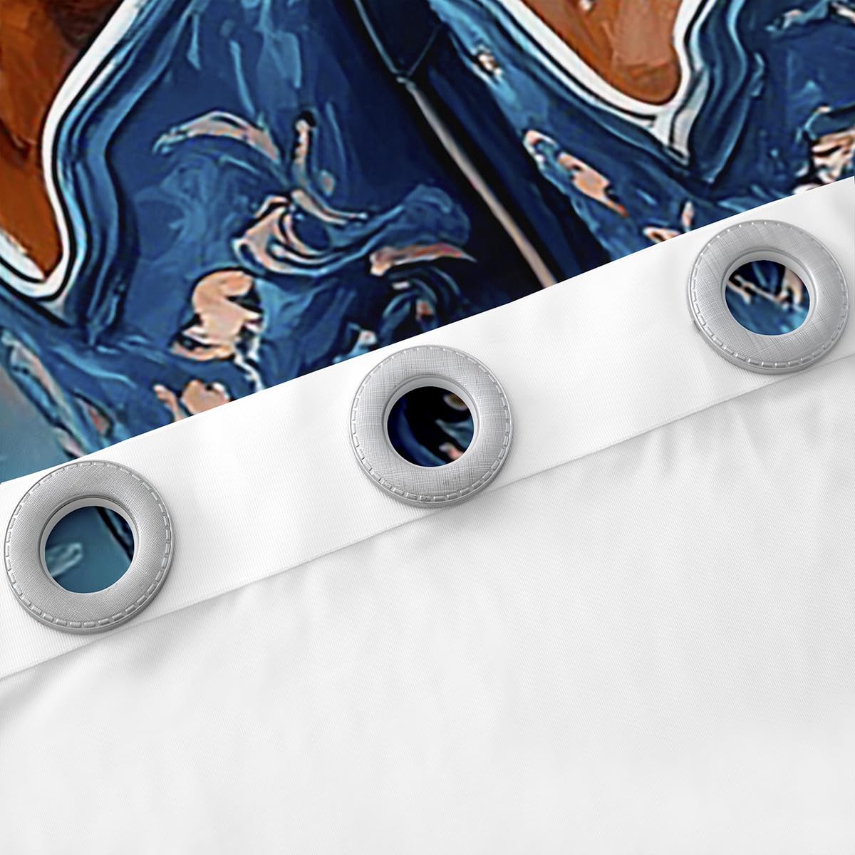 Tende per finestre con cowboy occidentale, con stivali tribali blu, fiori da spiaggia, stelle marine, conchiglie, conchiglie, tenda per camera da letto, tenda rustica in legno per