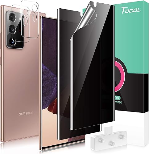 Miniatura 7 de TOCOL Protector de pantalla para Samsung Galaxy Z Fold 4, paquete de 3 protectores de pantalla de vidrio templado transparente frontal + 3