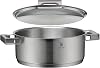 WMF Ultimate Cool 5-Piece Induction Saucepan Set with Stainless Steel Lid Matt Cromargan Stainless Steel Induction Pots Set Uncoated Inner Scale Dishwasher Safe