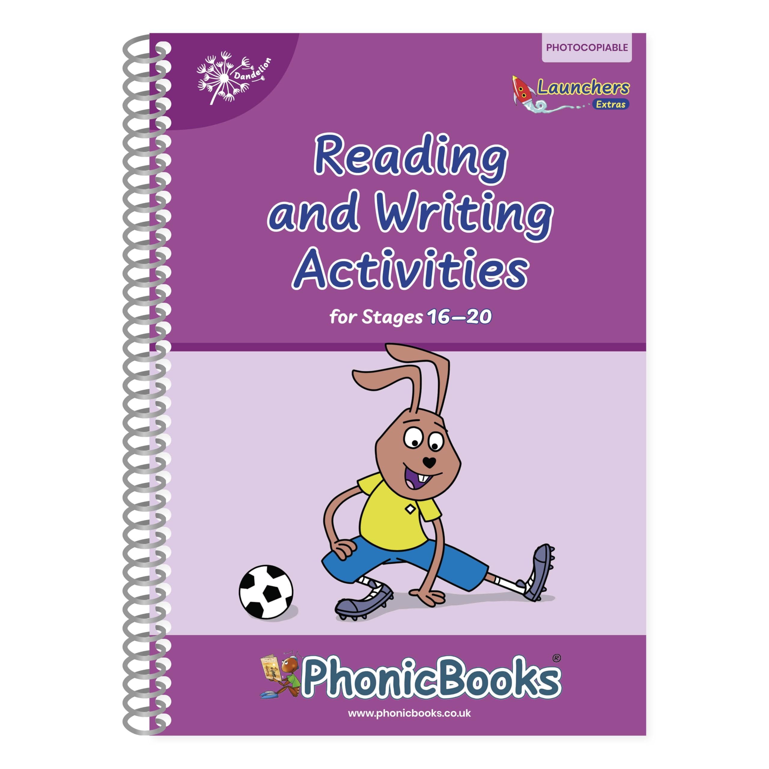 Phonic Books Dandelion Launchers Extras Stages 1620 Reading and  SPIRAL-BOUND