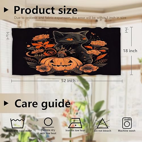 Miniatura 659 de Cenefas de cocina modernas con patrón de cobre marrón dorado para ventanas, cenefas opacas abstractas de marcas de arañazos y cortinas opacas