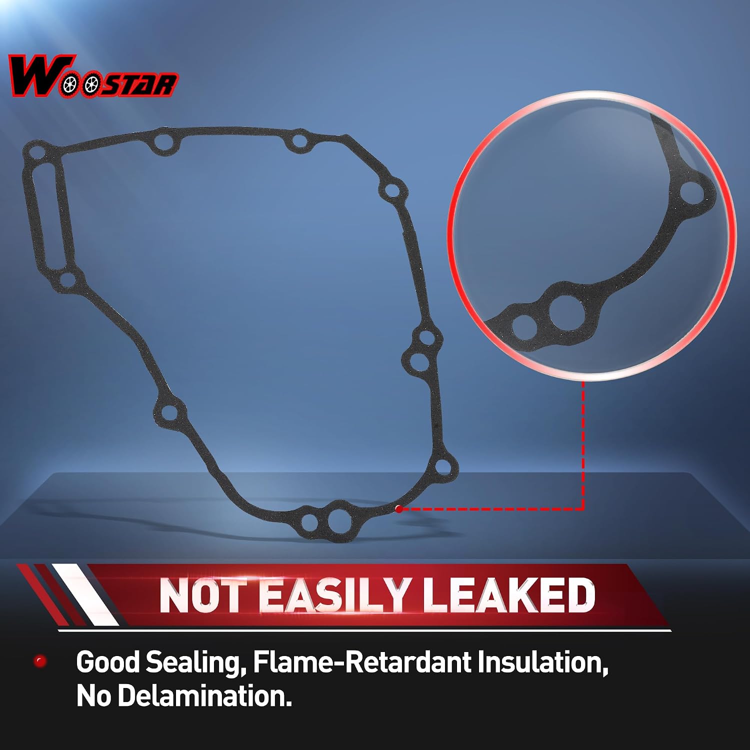 WOOSTAR Engine Stator Cover Gasket Replacement for 2009-2016 CRF450R