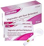 One+Step vaginaler Gesundheitstest mit Referenzfarbkarte 5 St&uuml;ck I Teststreifen zur Bestimmung des vaginalen pH-Wertes