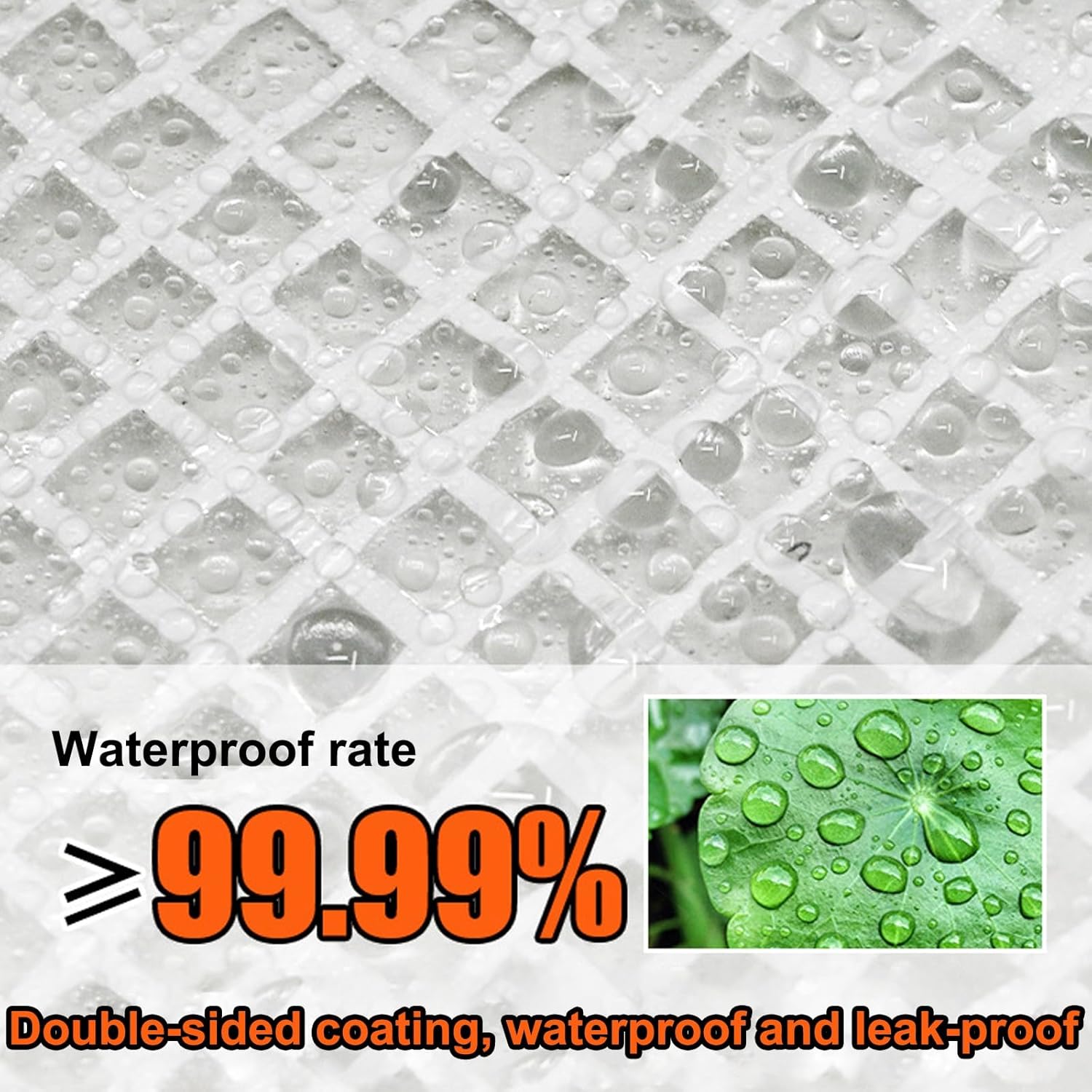 Tarp Waterproof, Firewood Tarp, Leaf Tarp for Collecting Leaves, Waterproof Cover, PVC Mesh Tarpaulin for Balcony, Camping Cover, Plant Constant Temperature, Temporary Tent