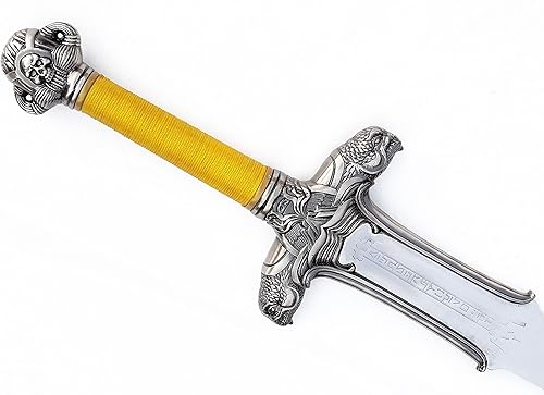 SHINY CRAFTS Espada vikingo Legend of Zelda de Zelda de 40 pulgadas de largo, espada de acero D2 de espiga completa, edición limitada Skyward con