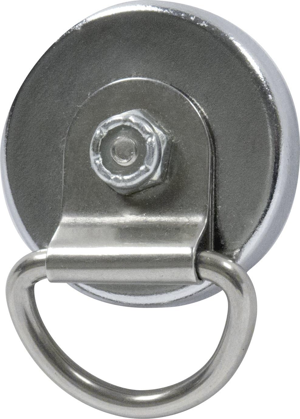 MAG-MATE MX1000DL Cup Magnet with "D" Shaped Swivel Loop, Magnetic Holder for Rachet Straps, Leashes, and Items that Can Be Secured to the D-Ring Permanent Ceramic Magnets, 15 lbs Holding Capacity