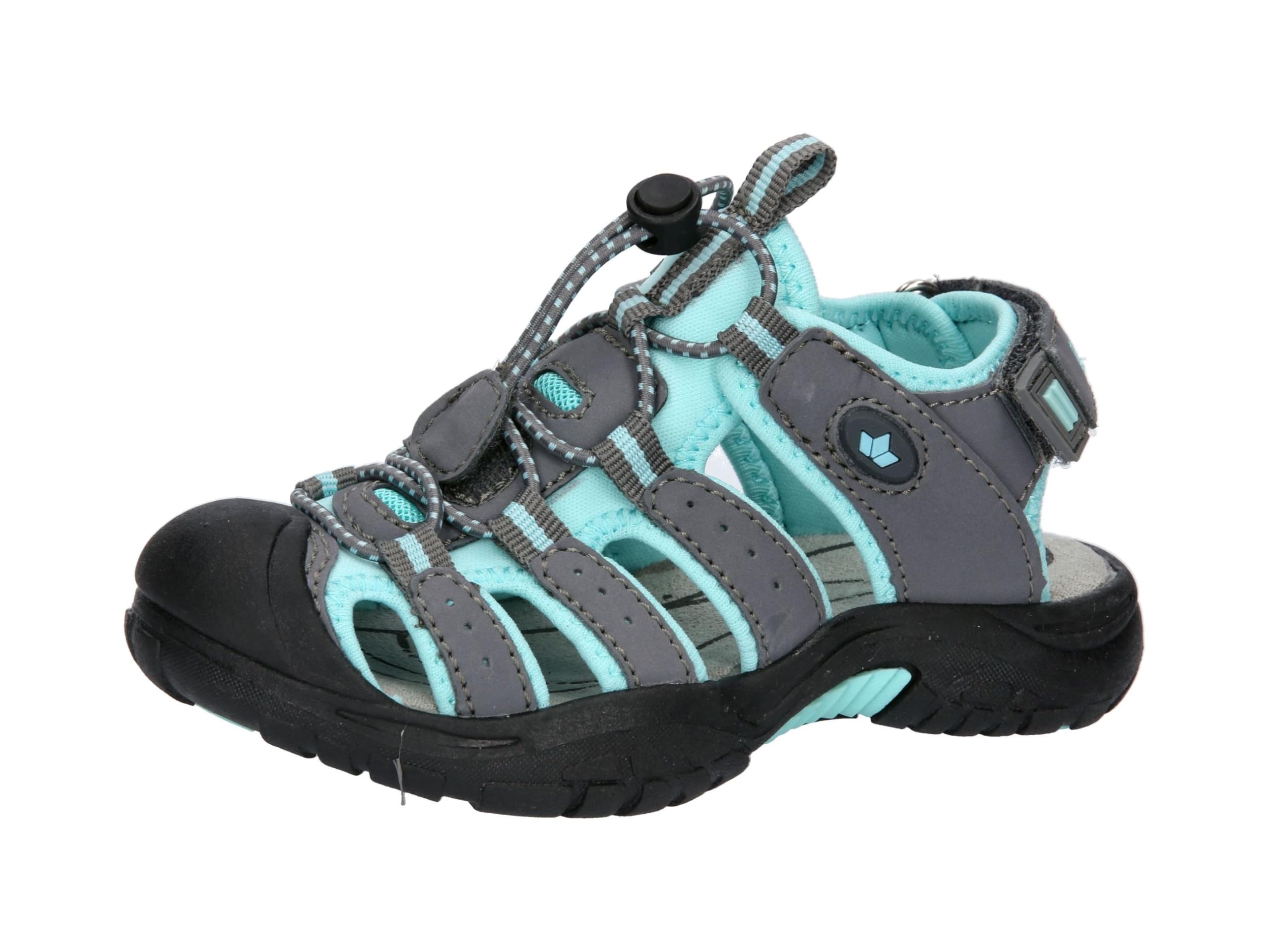 Lico Uniseks Nimbo sandalen voor kinderen, Grijs turquoise, 27 EU