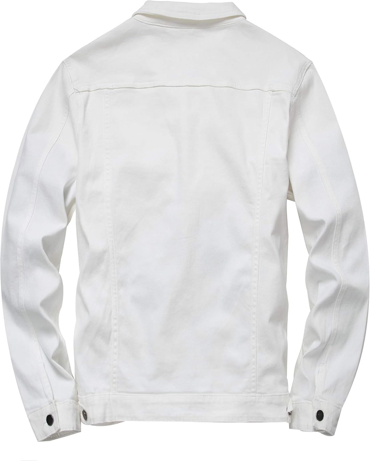 LAMKUKU Mens Denim Jacket Ripped Slim Jean Jacket Coat for Men - Image 5