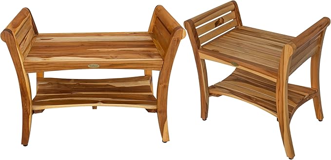 Bathroom Safety | Rachel's Specification Notes 5 EcoDecors Teak Bench with Arms