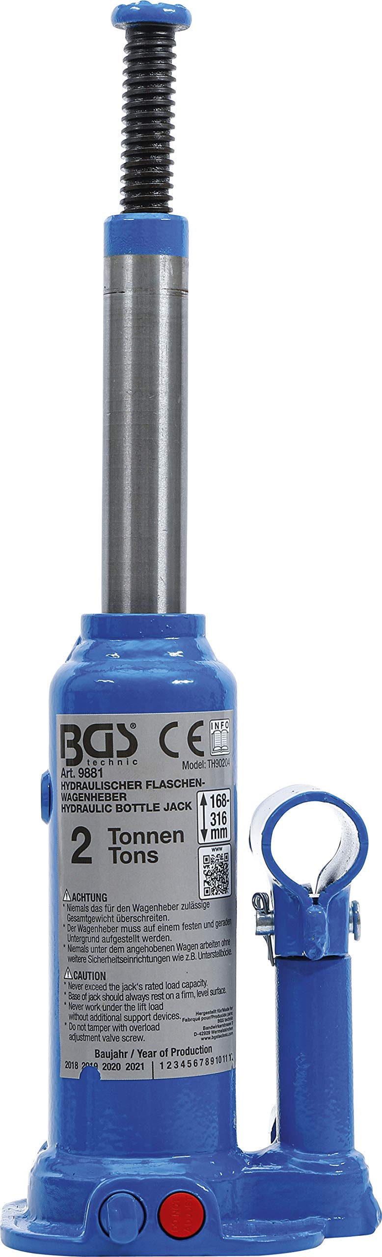BGS 9881 | Cric à vérin hydraulique | 2 t