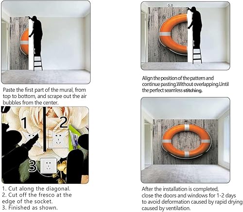 Miniatura 4 de Papel tapiz adhesivo para decoración de boya para cocina, decoración de pared, gabinete, aplicación multiescena de 31.5 pulgadas de ancho x 24