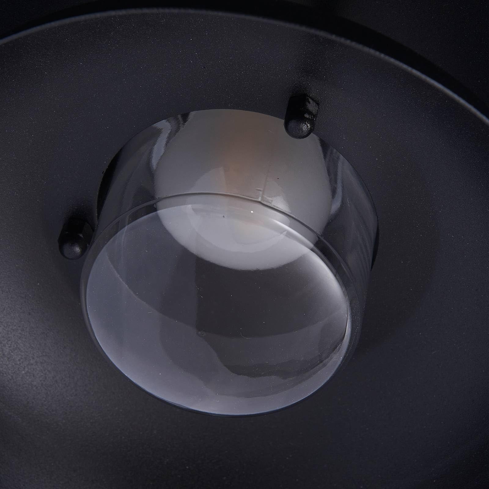 Lucande Wandleuchte außen Thais (spritzwassergeschützt (Modern) in Schwarz aus Metall (1 flammig, E14) - Außenwandleuchten Wandlampe Led Außenlampe Outdoor für Außenwand/Hauswand Haus