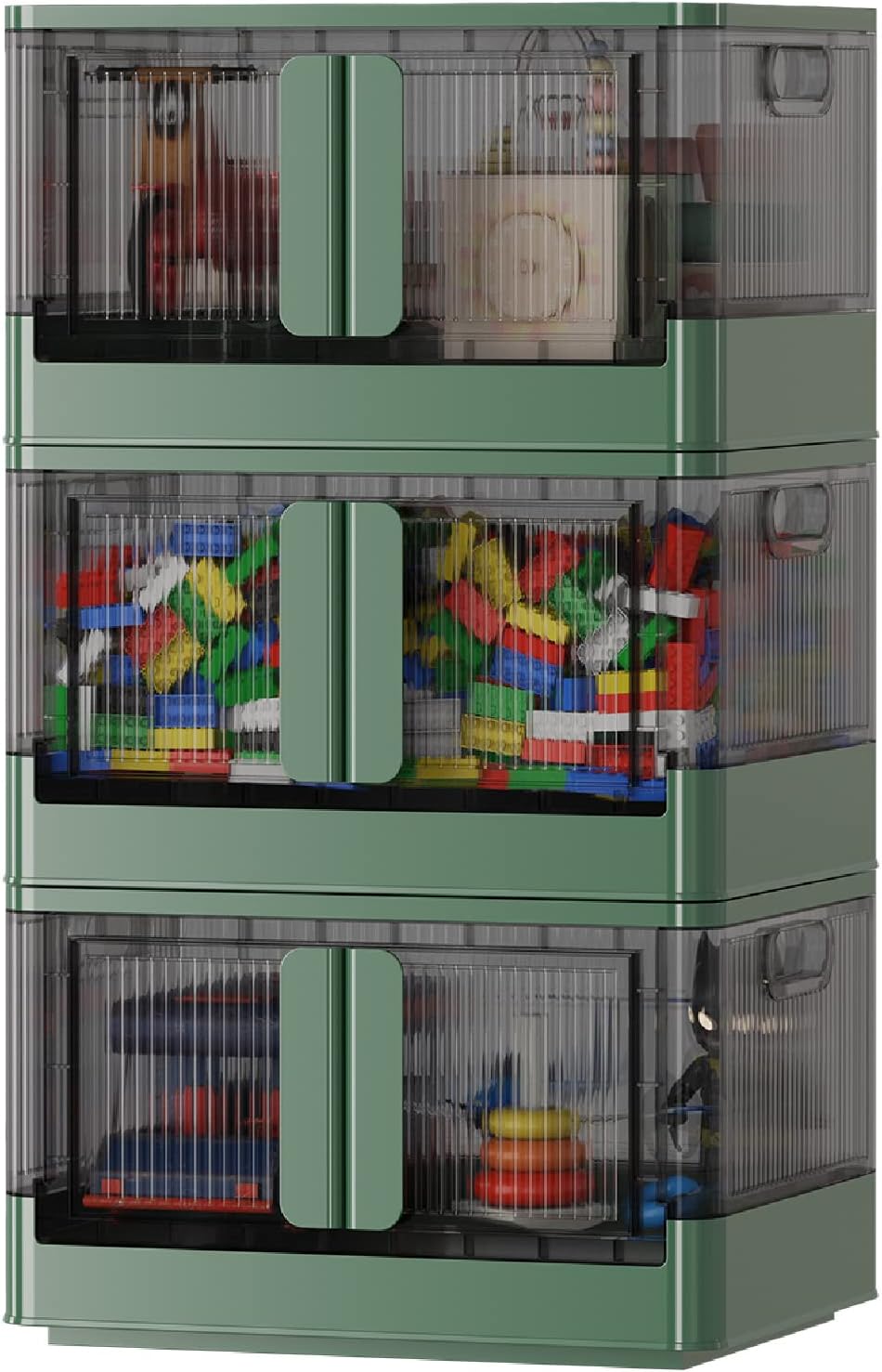 Sineda 3 Pack Storage Bins with Lids 8.4 Gallon