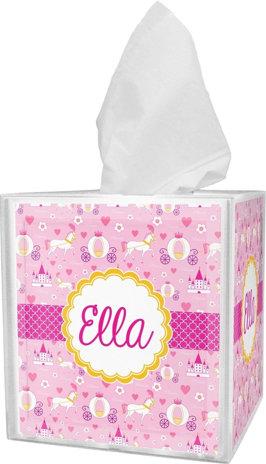 RNK Shops Personalized Princess Carriage Tissue Box Cover