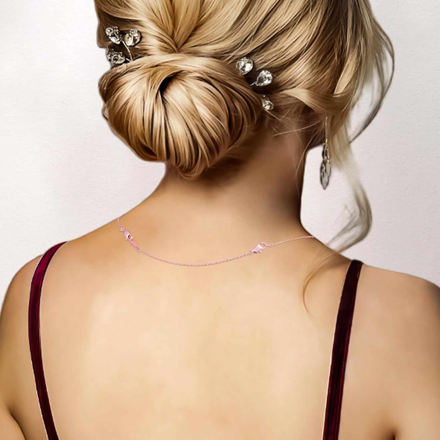 Jewlpire 14k Rose Gold Plated Necklace Extender for Women, Cable Chain Extenders for Necklaces, Jewelry Extenders for Necklaces Bracelets Anklets 3 Piece (2", 3", 4") - Image 2