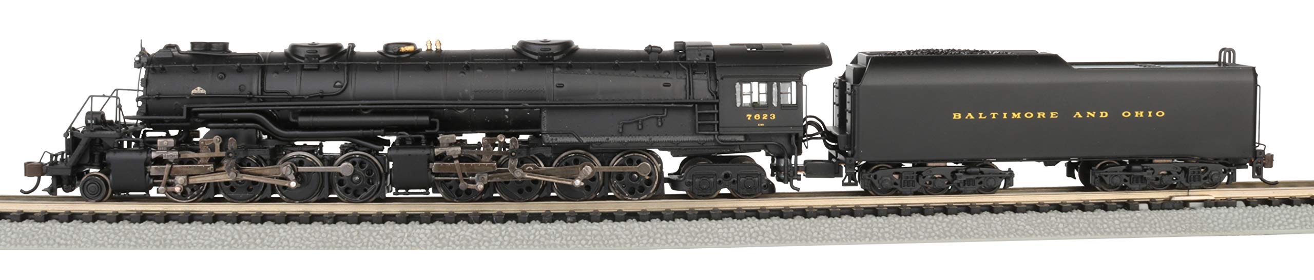 Tor N - lokomotywa parowa 2-8-8-4 Baltimore & Ohio z DCC + dźwięk