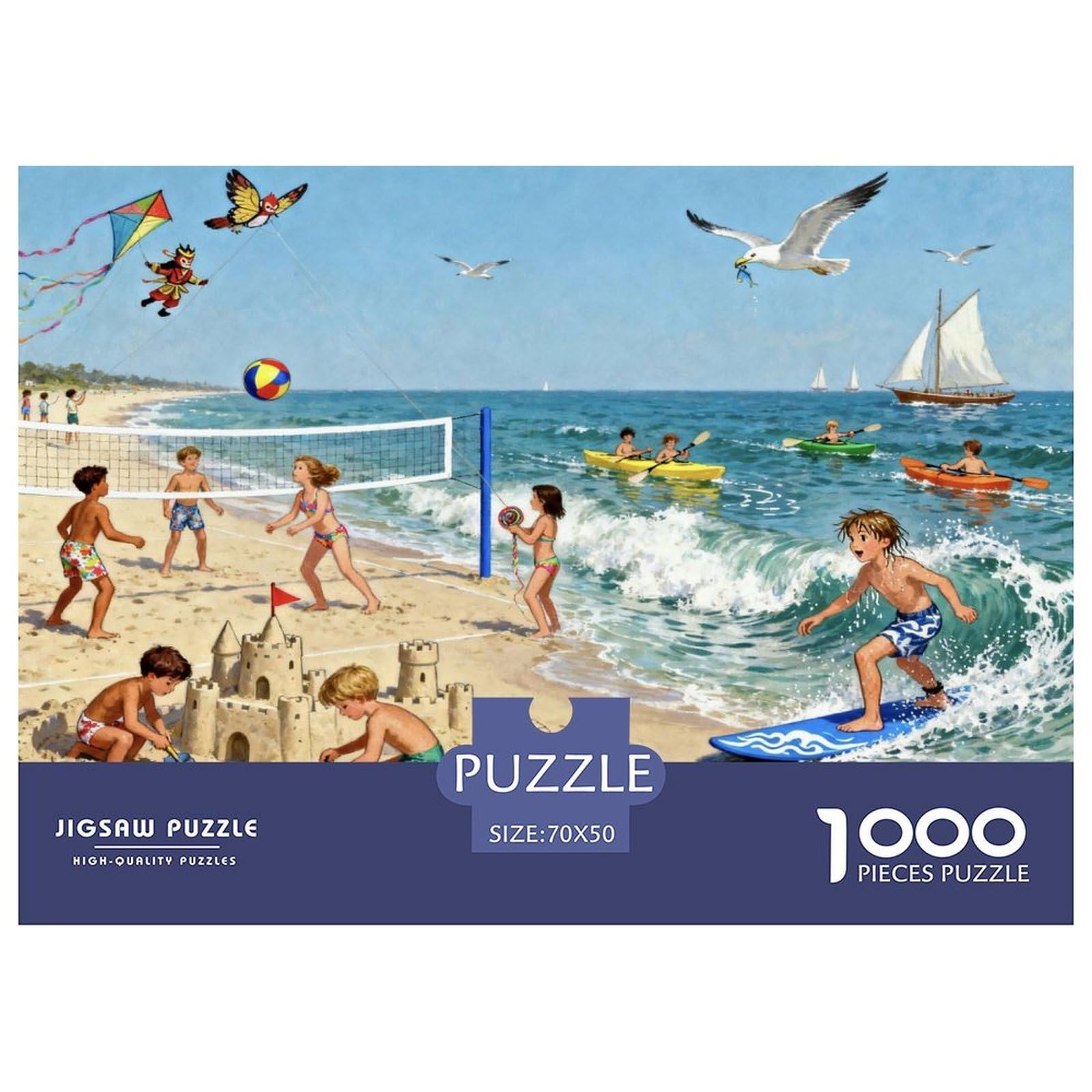 Sports Time Wooden Jigsaw Puzzle Waterproof 1000 Piece Puzzles for Adults Challenging And Brainteasing Educational Games
