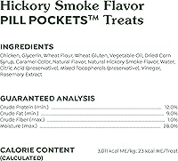 Vista 6 de Greenies Pill Pockets - Golosinas suaves y naturales perros, tamaño ideal para cápsulas, con sabor a nogal ahumado, paquete de 7.9 onzas