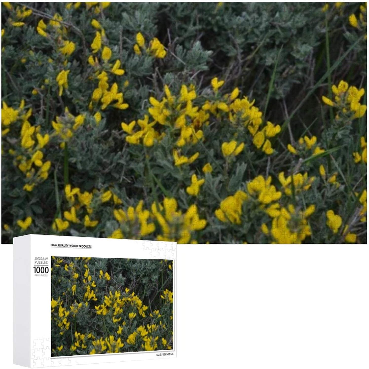 Wild Yellow Flowers Garden 1000 Jigsaw For Genuine Free Shipping Adults Puzzles Fo