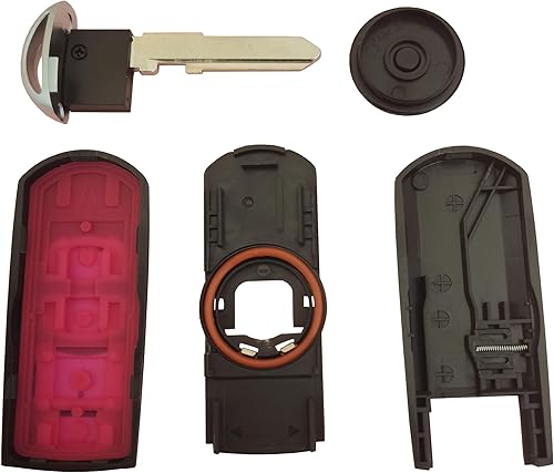 Miniatura 7 de Reemplazo remoto de 4 botones para automóvil de entrada sin llave para Mazda compatible con Mazda 3 6 MX-5 Miata WAZSKE13D01 (para C)