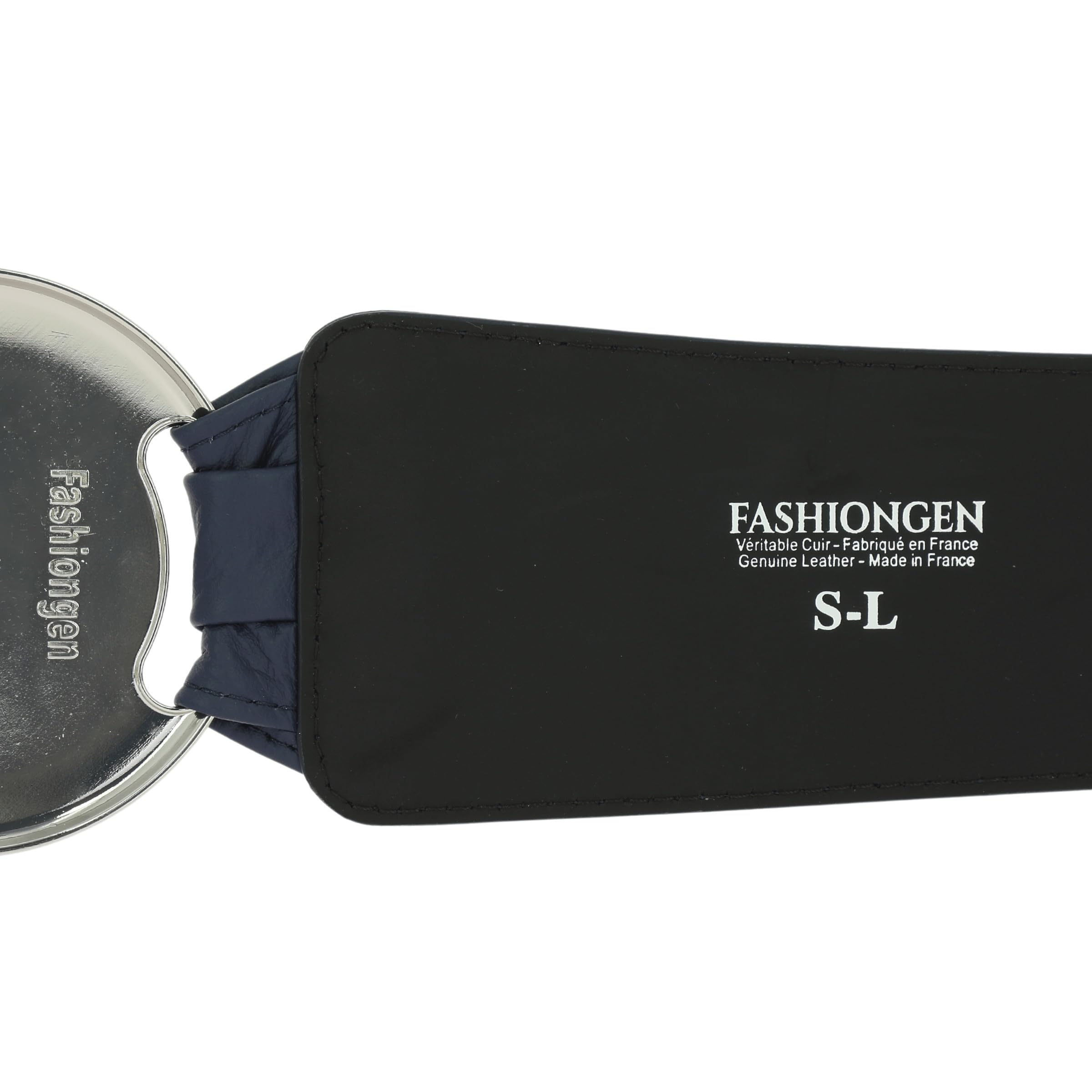 FASHIONGEN - Cintura larga da donna in pelle con fibbia rotonda SOLAINE