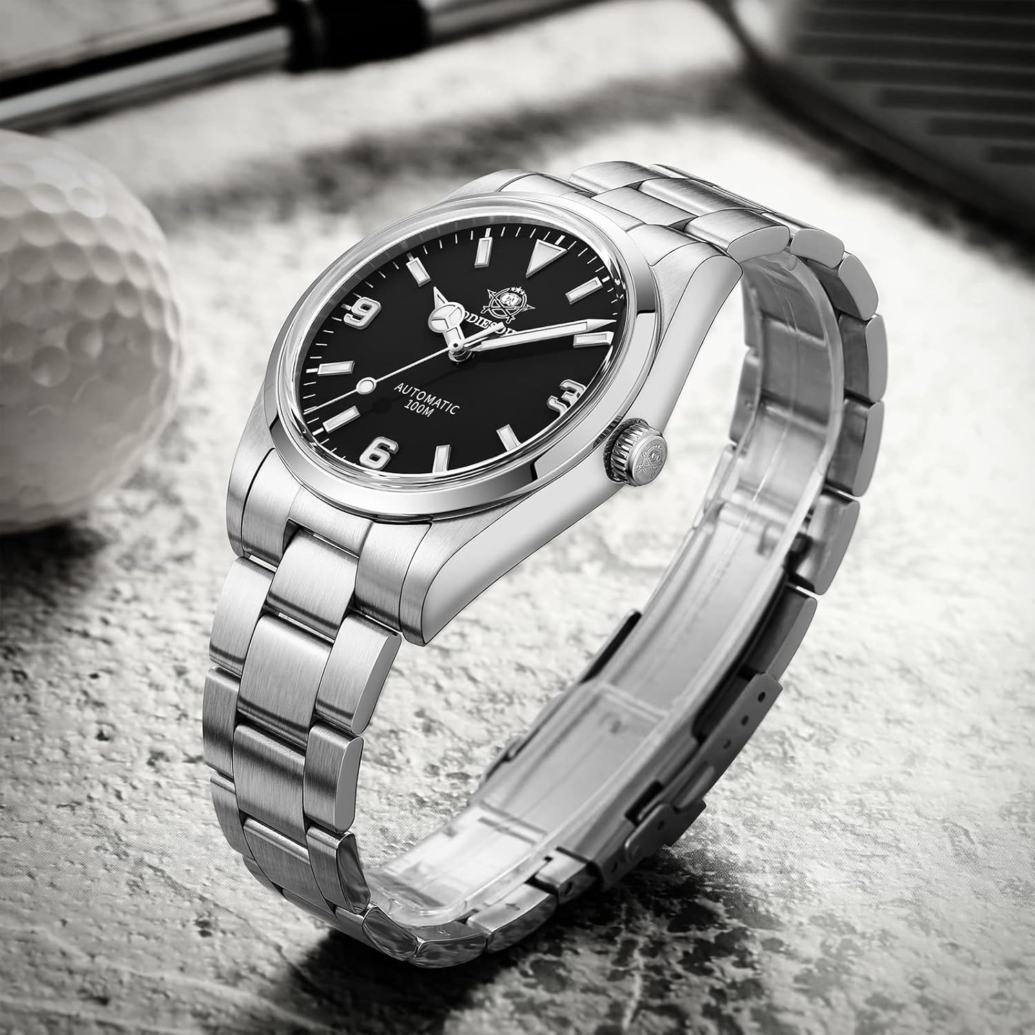 ADDIESDIVE 38mm Orologio Automatico con Quadrante Semplice Piccolo per Uomo e Donna Cinturino in Acciaio NH35A AD2112 ADDIESDIVE 38mm Orologio Automatico con Quadrante Semplice Piccolo per Uomo e Donna Cinturino in Acciaio NH35A AD2112