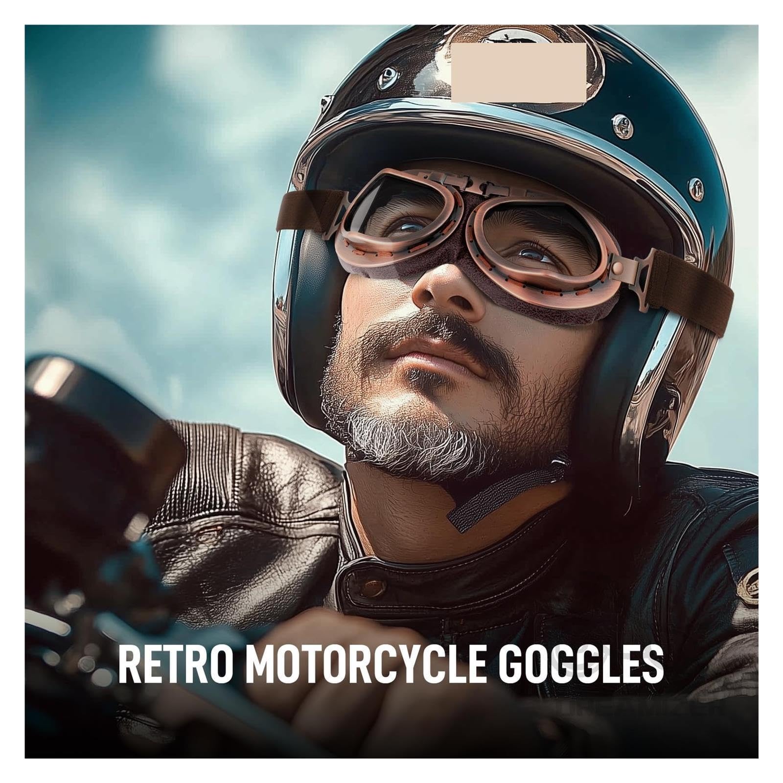 Occhiali da casco Occhiali da moto retrò
