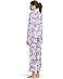 Karen Neuburger Petite Paisley Fusion Long Sleeve Pajama Set with Satin Details - #3 of 4