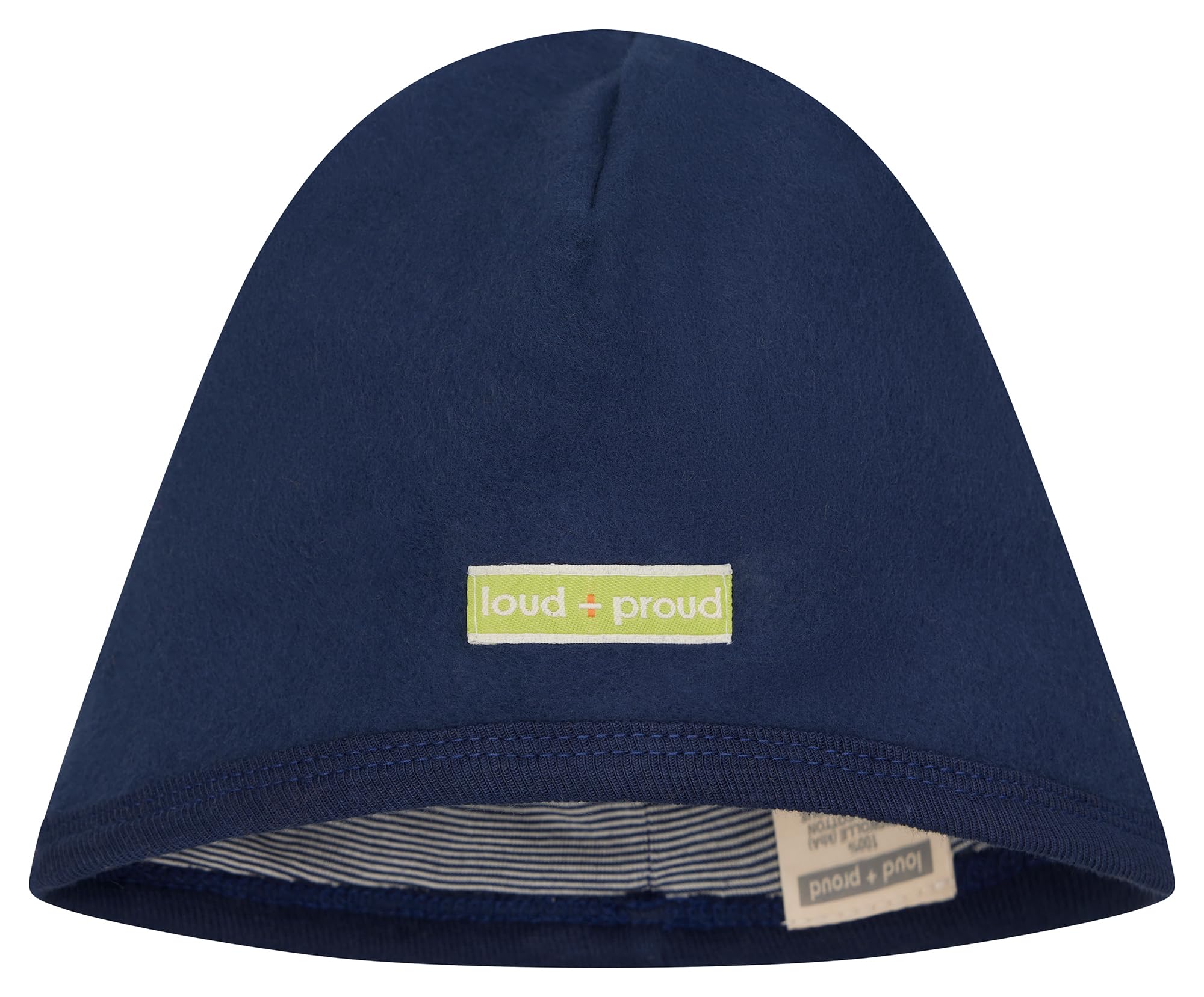 loud + proud Unisex Kinder Baumwoll-Fleece Zum Wenden, GOTS Zertifiziert Mütze