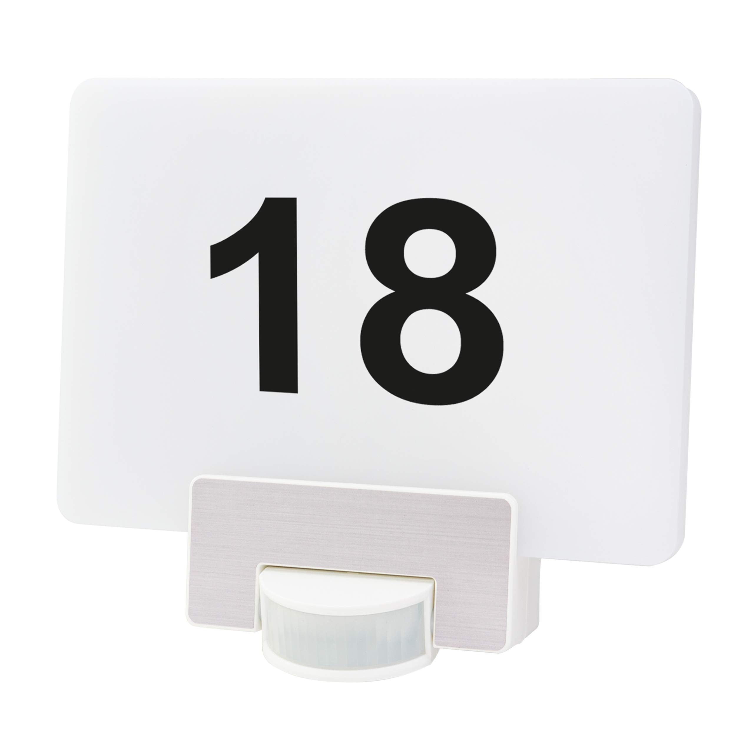 Numéro de maison Wi-Fi Blanc Link2Home 0088927112 REV connecté pour façade