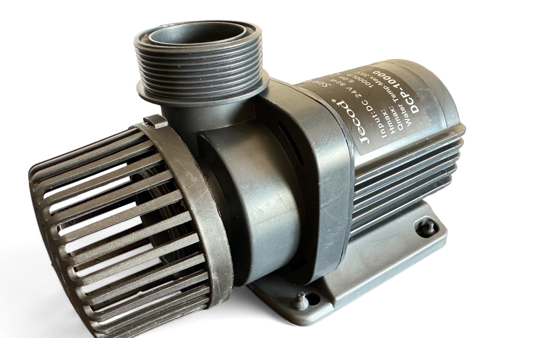 Bomba de circulación Jebao DCP-10000 – 10.000 L/h, 24 V 80 W, controlador digital, función Feed, silenciosa, acuario y estanque agua dulce/salada