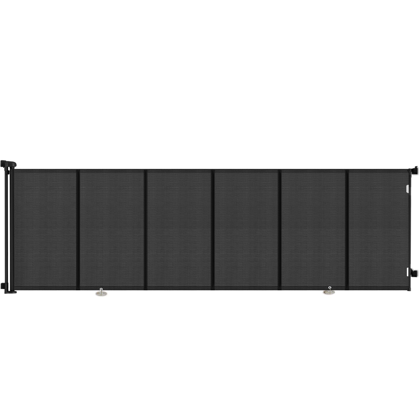 Photo 1 of 120 Inch Retractable Baby Gates Extra Wide, 42 Inch Extra Tall Retractable Gate, 10 FT Reinforced Retractable Dog Gate with Reinforcement Rod to Prevent Crawling Through, for Doorways, Stairs, Hallway