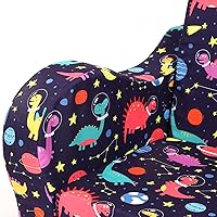 Vista 5 de Sofá para niños, sofá de espuma abatible 2 en 1, silla plegable suave para juegos, color morado