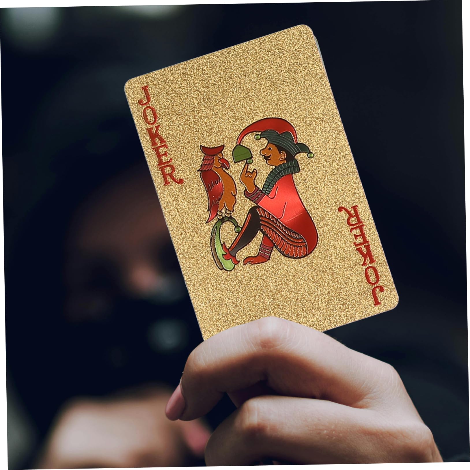 Abaodam 5 Confezioni Di Carte Da Gioco Lamina D'Oro Carte Da Poker Tally Da Gioco Carta Da Gioco Standard Di Partito Puntelli Di Giochi Di Oggetti Di Scena Del
