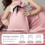 Sleeping Bag Liner for Adults, Lightweight Travel Sleep Sack with Carry Bag, Compact Portable Sleeping Sheet for Camping, Hiking, Hostels, Hotels and Backpacking