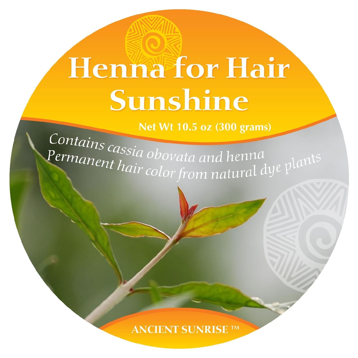 Ancient Sunrise Henna For Hair Sunshine Kit Cassia and henna mix for a coppery golden color PPD free hair color