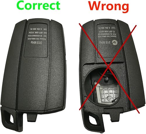 Miniatura 2 de Funda de repuesto para llavero BMW Serie 3, 5 Series, X5, X6, Z4 sin llave remota de entrada remota con hoja sin cortar en blanco