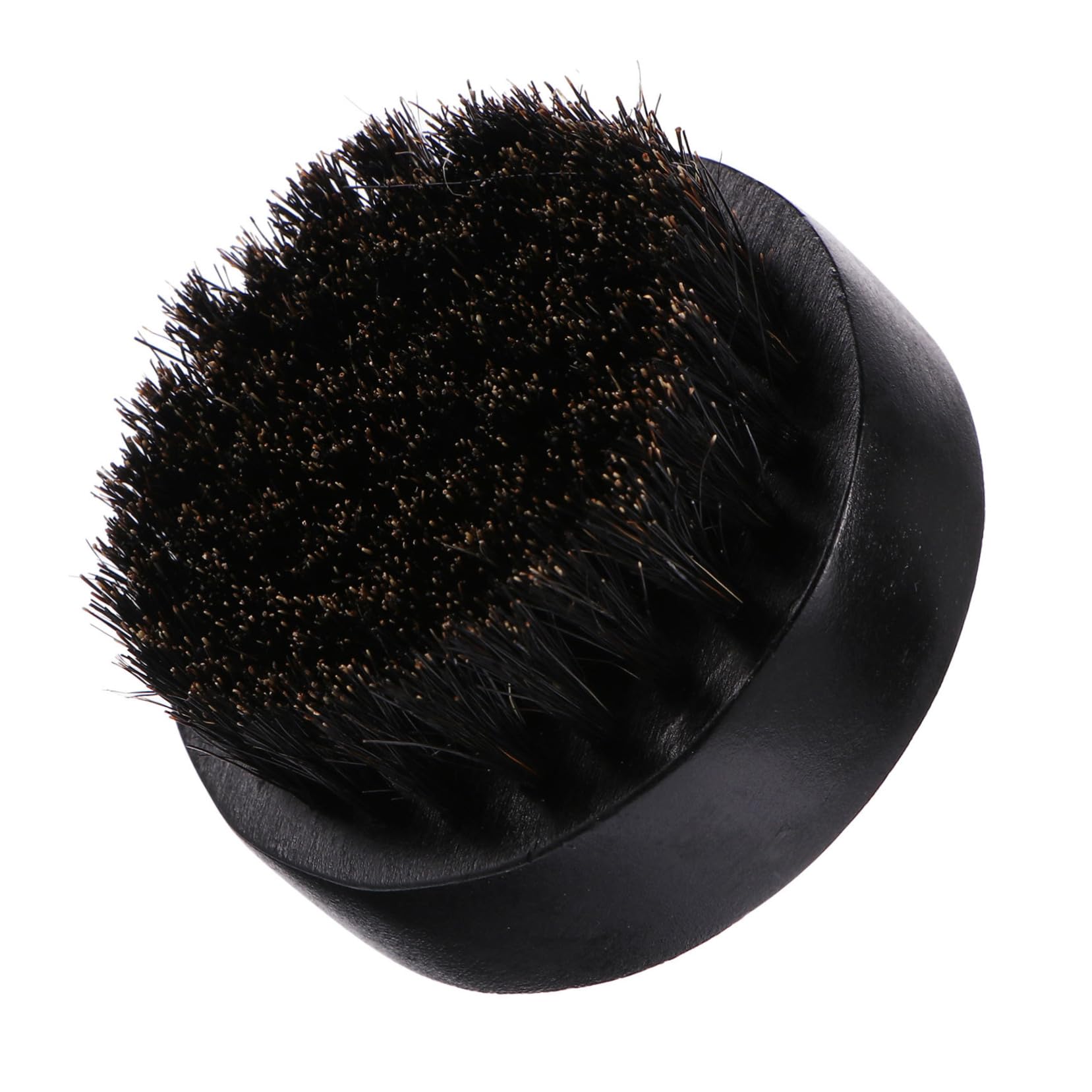 Beatifufu Bristle Beard Brush Styling Tool Mustache Grooming Brush Beard Care Kit Black Natural Material