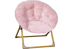 Flash Furniture Gwen Kids Comfy Mini Cozy Folding Saucer Moon Chair